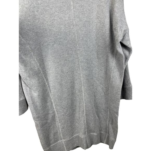 VINCE Trouvé Light Gray Boat Neck 3/4 Wide Sleeves Sweater Dress Size Medium - Picture 7 of 8